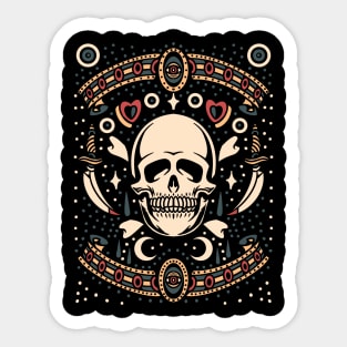 Skull Dagger Sticker